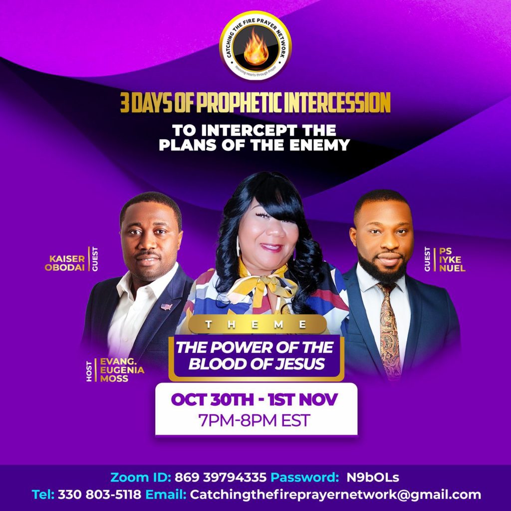 3Days of prophetic intercession - To intercept the plans of the enemy